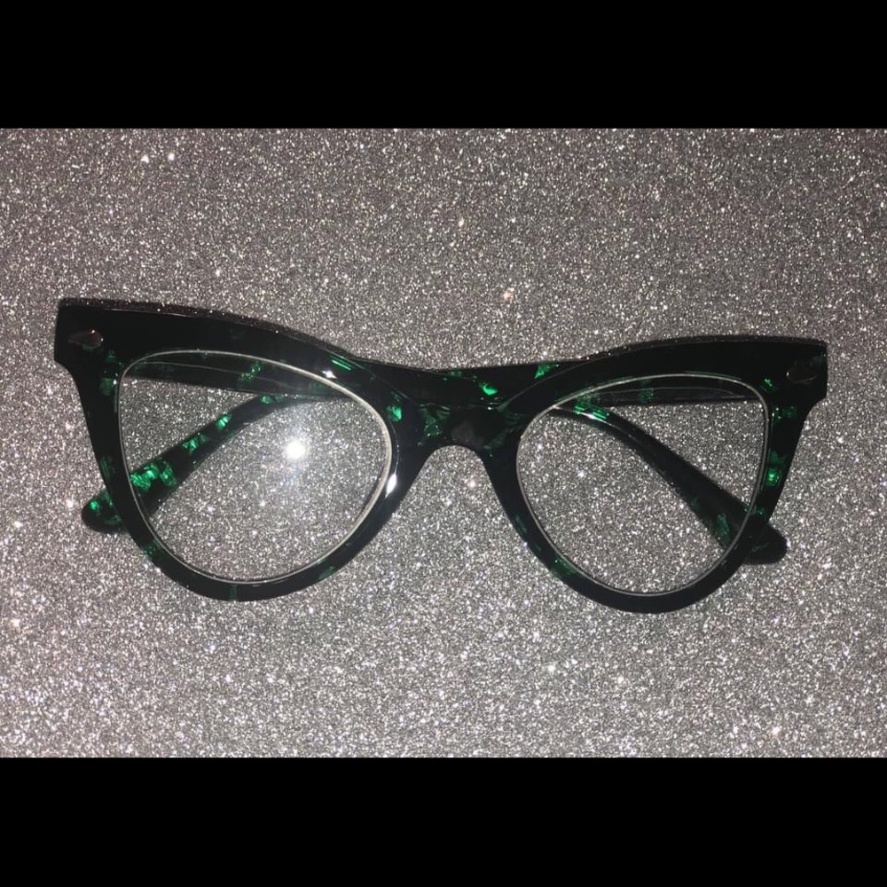 Green & Black Non Designer Eyewear